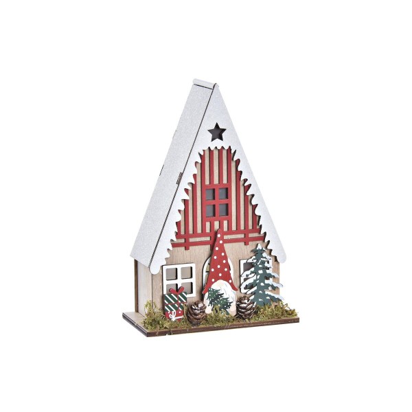Χριστουγεννιάτικο Στολίδι DKD Home Decor Σπίτι MDF (13 x 7 x 20 cm)