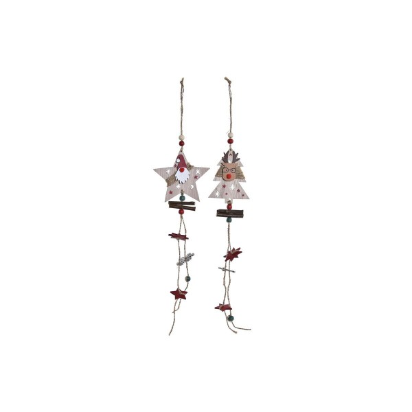 Χριστουγεννιάτικο Στολίδι DKD Home Decor Ξύλο MDF (7 x 2 x 32 cm) (x2)