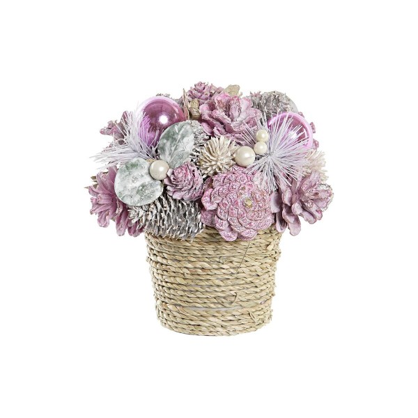 Κεντρικό Τραπεζιού DKD Home Decor Χριστουγεννιάτικο στεφάνι Ανανάς πολυστερίνη (19 x 19 x 19 cm)