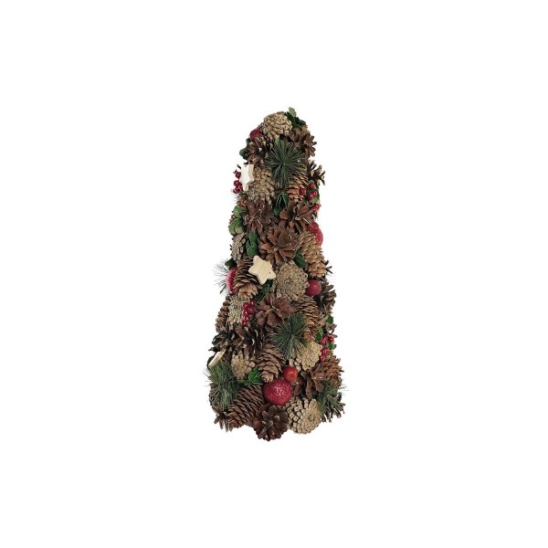 Διακόσμηση DKD Home Decor Χριστουγεννιάτικο στεφάνι Κώνοι Πεύκο Ανανάς πολυστερίνη (21 x 21 x 45 cm)