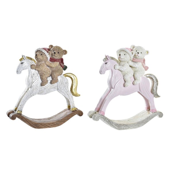 Χριστουγεννιάτικο Στολίδι DKD Home Decor Ρητίνη (14 x 4,5 x 15 cm) (x2)
