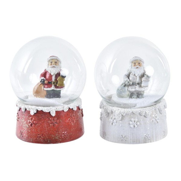 Χριστουγεννιάτικη μπάλα DKD Home Decor Κρυστάλλινο Ρητίνη (6,5 x 6,5 x 8,5 cm) (x2)
