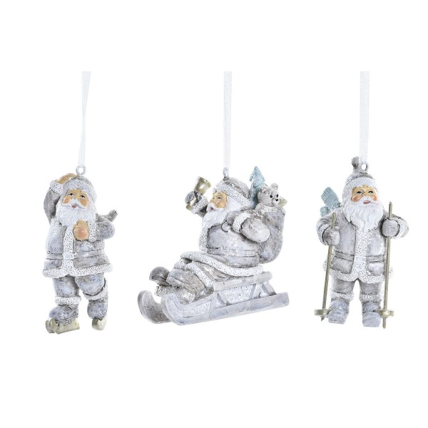 Χριστουγεννιάτικο Στολίδι DKD Home Decor Ρητίνη (7,5 x 5 x 8 cm) (3 Μονάδες)