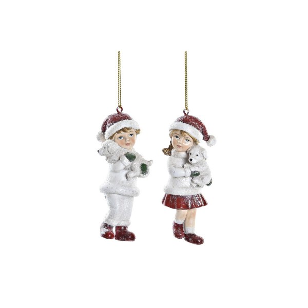 Χριστουγεννιάτικο Στολίδι DKD Home Decor Ρητίνη (6 x 4 x 11 cm) (x2)