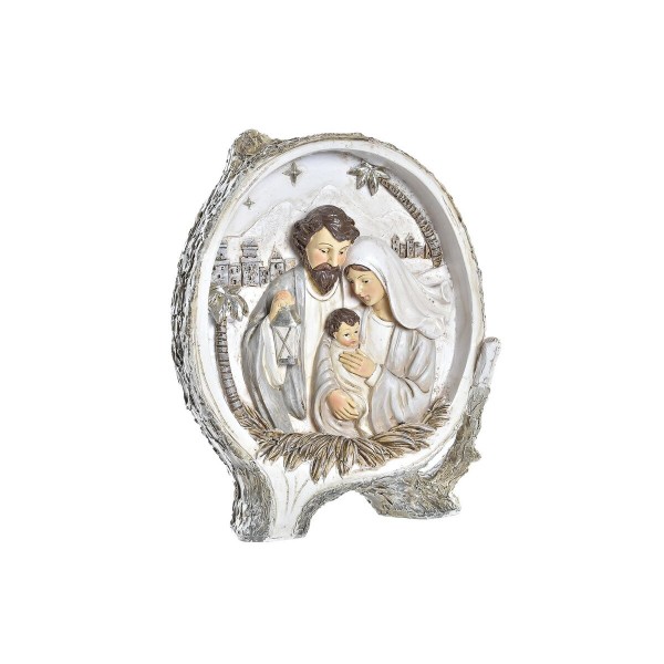 Χριστουγεννιάτικο Βηθλεέμ DKD Home Decor Μπεζ Καφέ Ρητίνη (14,5 x 4,5 x 17,5 cm)