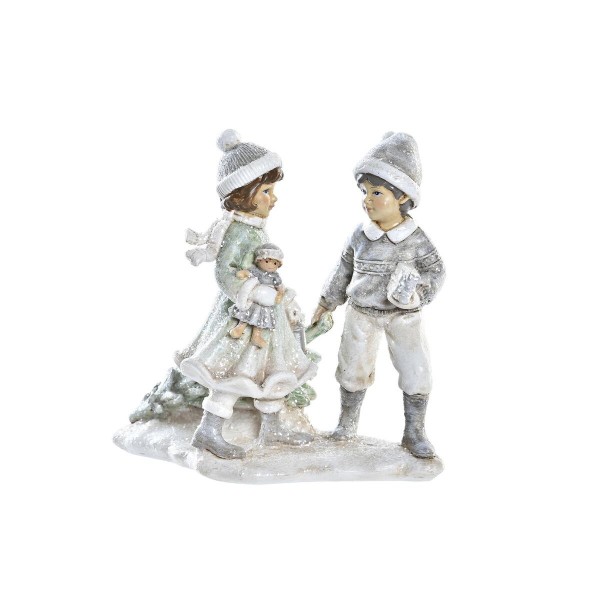 Χριστουγεννιάτικο Στολίδι DKD Home Decor Ρητίνη Παιδιά (12 x 8 x 12 cm)