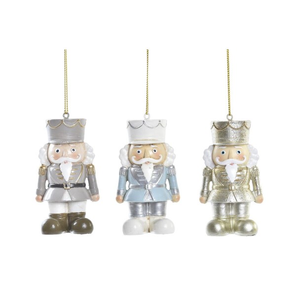 Χριστουγεννιάτικο Στολίδι DKD Home Decor Ρητίνη (4,5 x 4 x 8,5 cm) (3 Μονάδες)