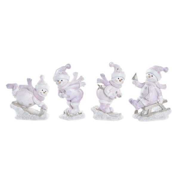 Χριστουγεννιάτικο Στολίδι DKD Home Decor Ρητίνη (9,5 x 6 x 12 cm) (4 Μονάδες)