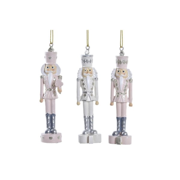 Χριστουγεννιάτικο Στολίδι DKD Home Decor Ρητίνη (3 x 2,5 x 11 cm) (3 Μονάδες)
