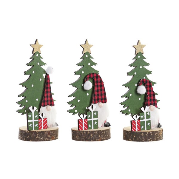 Διακόσμηση DKD Home Decor Δέντρο Ξύλο MDF (8 x 8 x 19 cm) (3 Μονάδες)