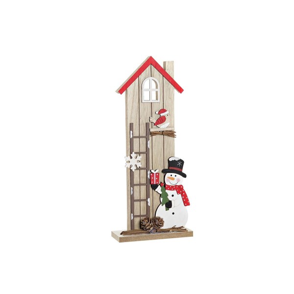 Διακόσμηση DKD Home Decor Φυσικό Σπίτι Ξύλο MDF (13 x 5 x 30 cm)