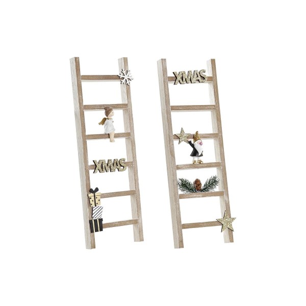 Διακόσμηση DKD Home Decor Σκάλα Ξύλο MDF (11,5 x 3,8 x 35 cm) (x2)