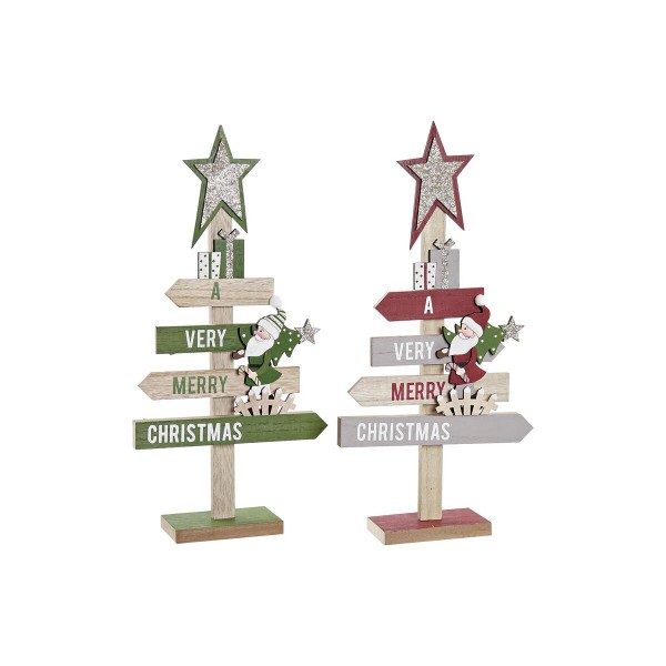 Διακόσμηση DKD Home Decor Δέντρο Ξύλο MDF (18 x 6 x 37 cm) (x2)