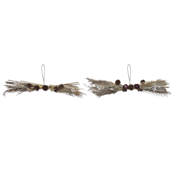 Χριστουγεννιάτικο Στολίδι DKD Home Decor Λουλούδι (60 x 15 x 8 cm) (x2)