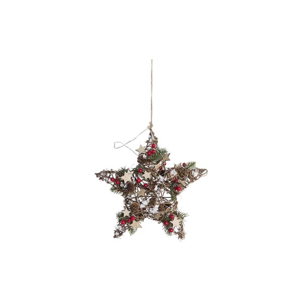 Χριστουγεννιάτικο Στολίδι DKD Home Decor Ξύλο Αστέρι (31 x 14 x 31 cm)
