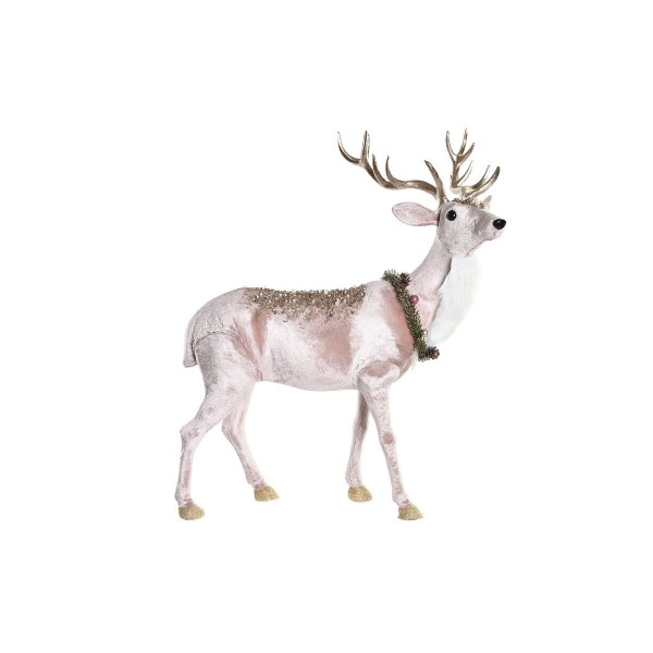 Χριστουγεννιάτικο Στολίδι DKD Home Decor πολυεστέρας Τάρανδος (43 x 25 x 53 cm)