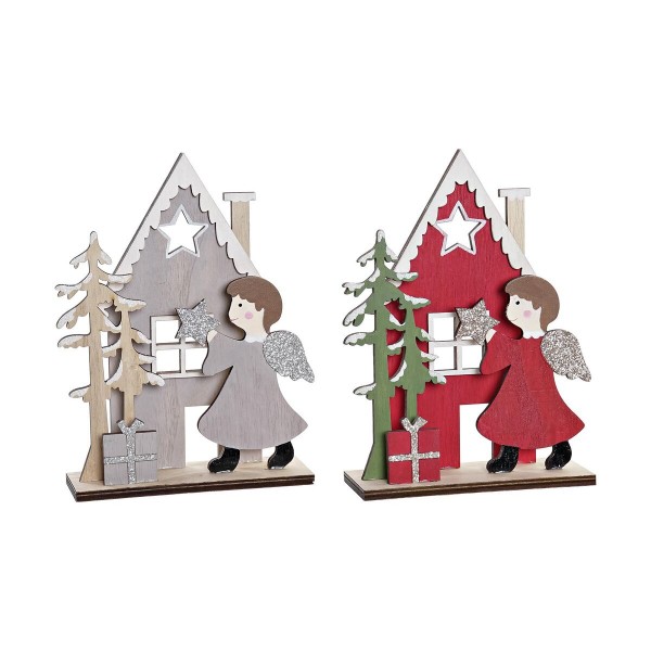 Διακόσμηση DKD Home Decor Ξύλο Άγγελος (15 x 4 x 20 cm) (x2)