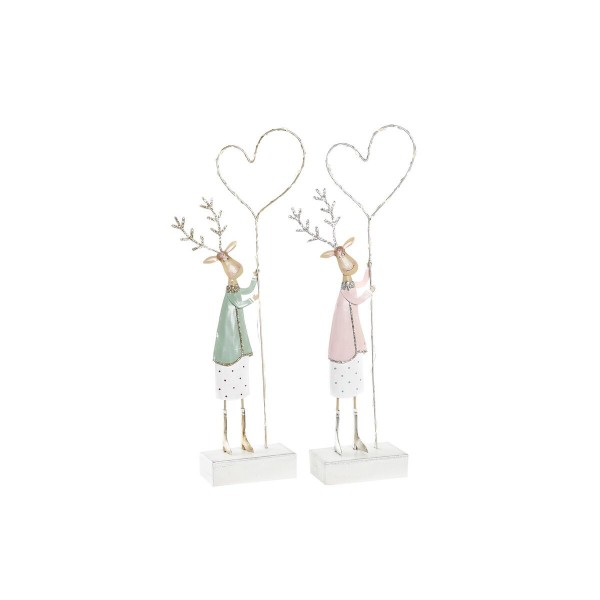Χριστουγεννιάτικο Στολίδι DKD Home Decor MDF Τάρανδος (8 x 4 x 30 cm) (x2)