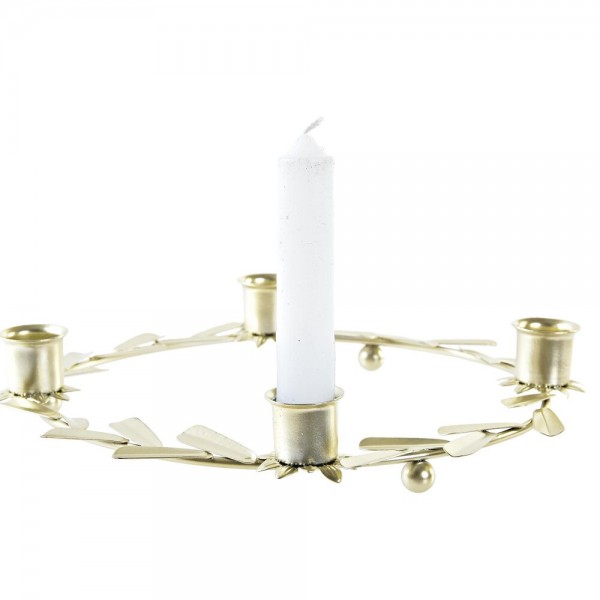 Κεντρικό Τραπεζιού DKD Home Decor Χριστουγεννιάτικο στεφάνι Μέταλλο (25 x 25 x 4 cm)