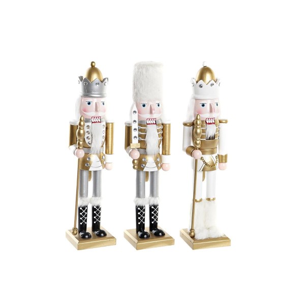 Διακόσμηση DKD Home Decor Ξύλο Καρυοθραύστης (10 x 8 x 38 cm) (3 Μονάδες)