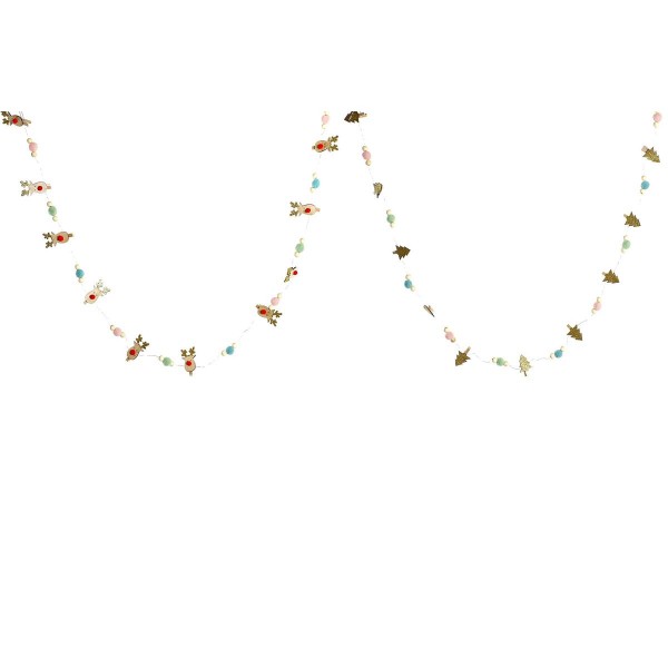 Χριστουγεννιάτικο στεφάνι DKD Home Decor Φως LED (5 x 5 x 170 cm) (x2)