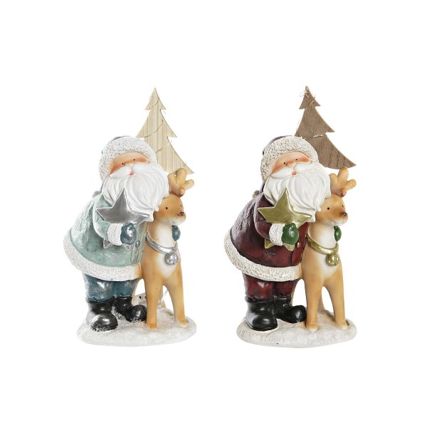 Χριστουγεννιάτικο Στολίδι DKD Home Decor Ρητίνη (15,5 x 15,5 x 28 cm) (x2)