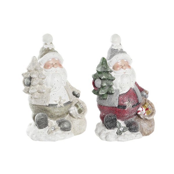 Χριστουγεννιάτικο Στολίδι DKD Home Decor Άη Βασίλης Μαγνήσιο (27 x 20 x 43 cm) (x2)
