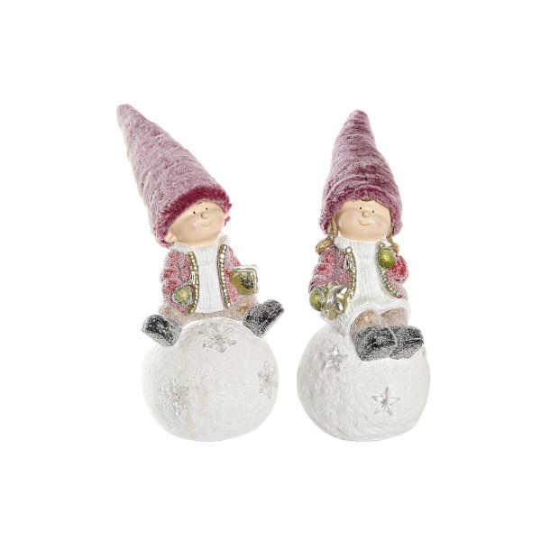 Χριστουγεννιάτικο Στολίδι DKD Home Decor Παιδιά Μαγνήσιο (21,5 x 20 x 50 cm) (x2)