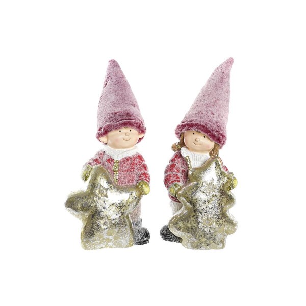 Χριστουγεννιάτικο Στολίδι DKD Home Decor Παιδιά Μαγνήσιο (25,5 x 18,5 x 55 cm) (x2)
