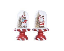 Χριστουγεννιάτικο Στολίδι DKD Home Decor Ρητίνη (13,5 x 13,5 x 23,5 cm) (x2)