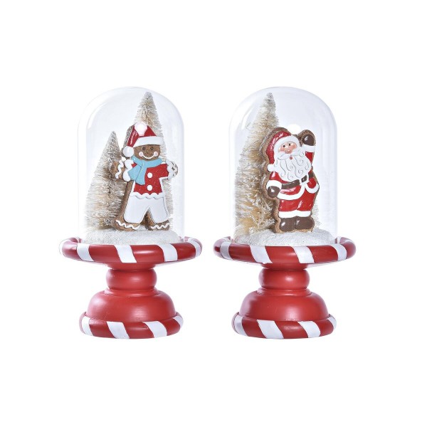 Χριστουγεννιάτικο Στολίδι DKD Home Decor Ρητίνη (13,5 x 13,5 x 23,5 cm) (x2)