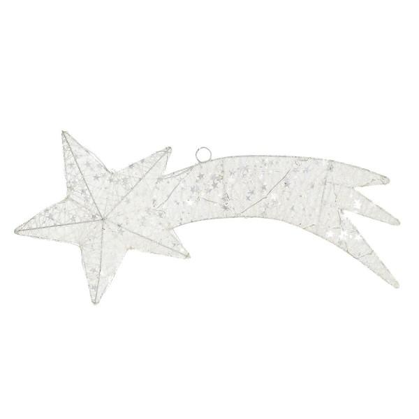 Χριστούγεννα DKD Home Decor Αστέρι Λευκό Χριστουγεννιάτικο στεφάνι (68 x 1 x 30 cm)