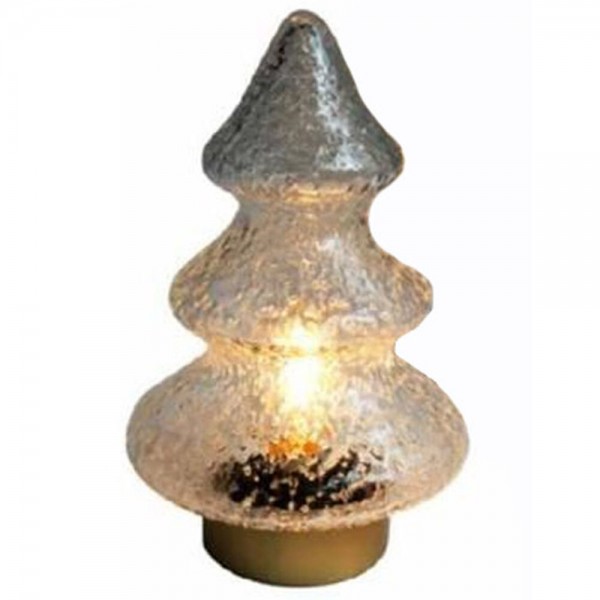 Φωτεινή διακόσμηση DKD Home Decor Χριστουγεννιάτικο στεφάνι Δέντρο Χρυσό Διαφανές (19 x 19 x 28 cm)
