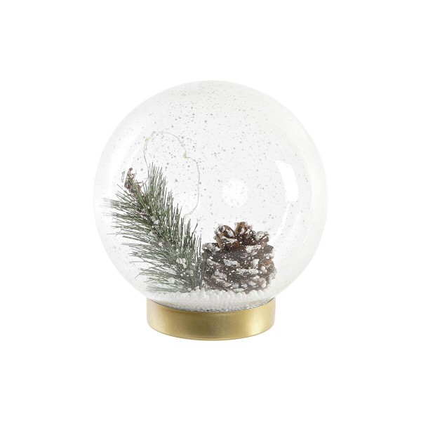 Χριστουγεννιάτικη μπάλα DKD Home Decor Χρυσό Καφέ Λευκό Πράσινο (15 x 15 x 17 cm)
