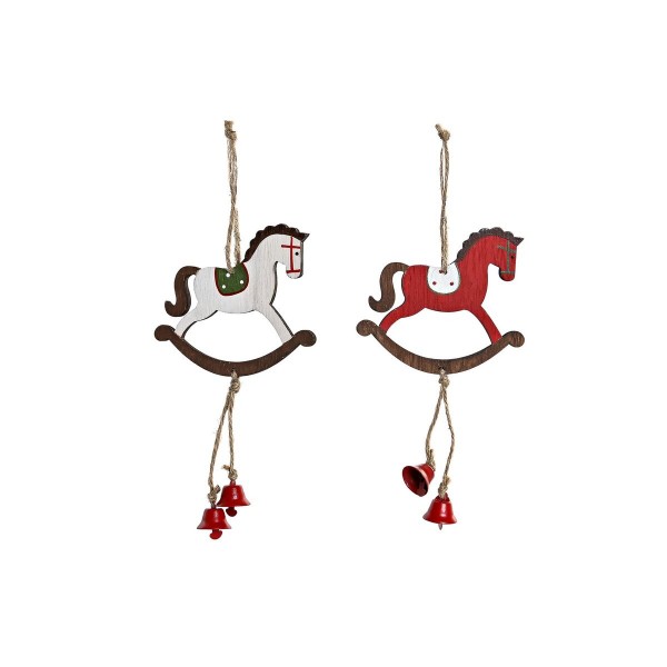 Χριστουγεννιάτικο Στολίδι DKD Home Decor Ξύλο (9 x 0,5 x 23 cm) (x2)