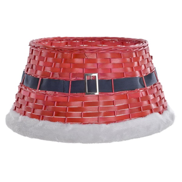 Χριστουγεννιάτικο δέντρο φούστα DKD Home Decor Ξύλο λυγαριά (57 x 57 x 28 cm)