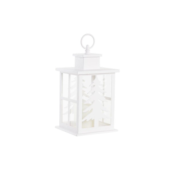Φανάρι LED DKD Home Decor Δέντρο Λευκό PP (14 x 14 x 24,5 cm)