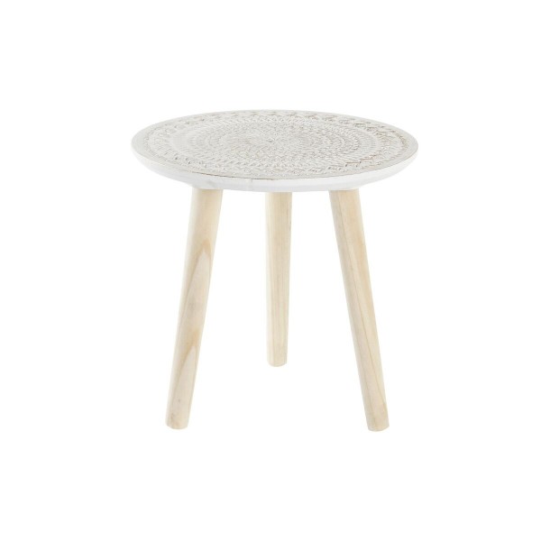 Βοηθητικό Τραπέζι DKD Home Decor MDF Λευκό (30 x 30 x 30,5 cm)