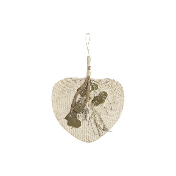 Διακόσμηση τοίχων DKD Home Decor Χριστουγεννιάτικο αστέρι Φυσική ίνα Shabby Chic (28 x 1 x 34 cm)