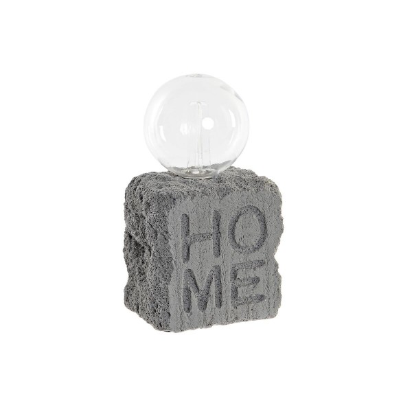 Φωτεινή διακόσμηση DKD Home Decor Ρητίνη Σκούρο γκρίζο (10,5 x 8 x 18,5 cm)
