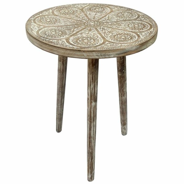 Βοηθητικό Τραπέζι DKD Home Decor Φυσικό Ξύλο από Μάνγκο Ινδός (45 x 45 x 55 cm)