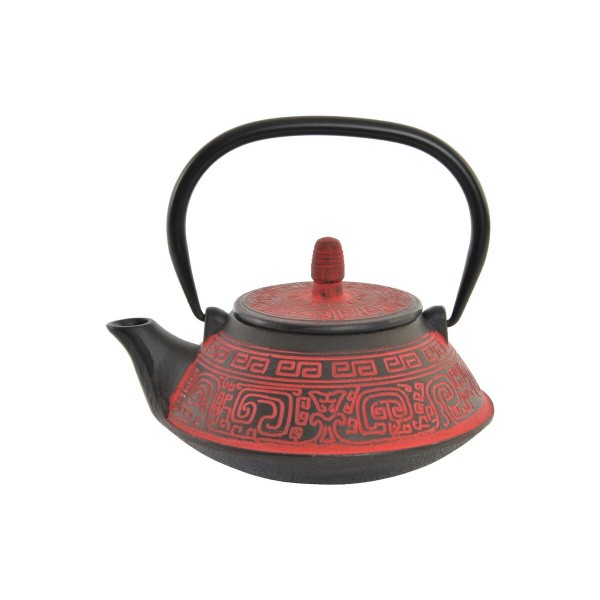 Τσαγιέρα DKD Home Decor Κόκκινο Μαύρο Χυτοσίδηρος (800 ml)