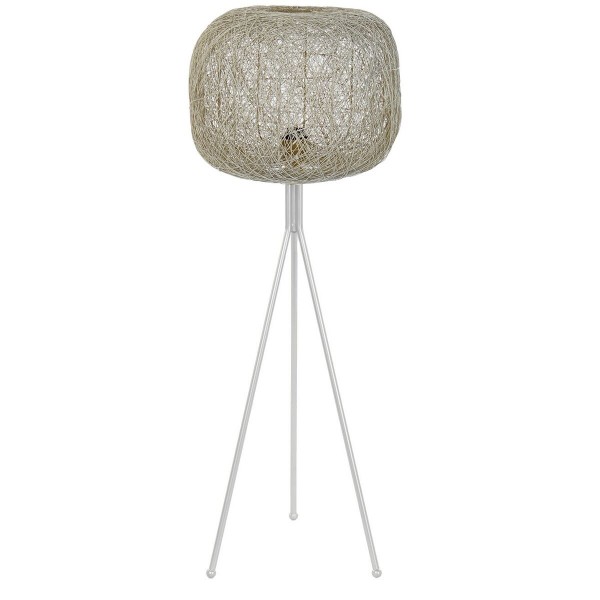 Φωτιστικό Δαπέδου DKD Home Decor Μέταλλο Λευκό Σύγχρονη (41 x 41 x 109 cm)