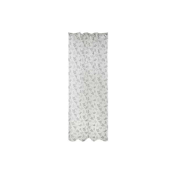 Κουρτίνα DKD Home Decor Γκρι Μέταλλο πολυεστέρας Λευκό (140 x 270 cm)