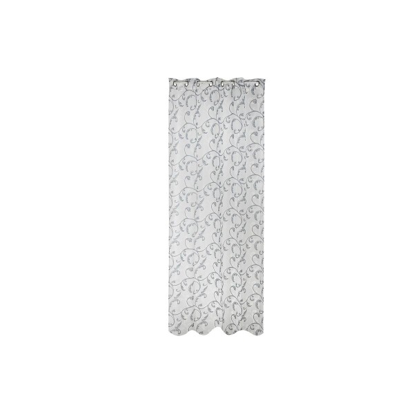 Κουρτίνα DKD Home Decor Μπλε Μέταλλο πολυεστέρας Λευκό (140 x 270 cm)