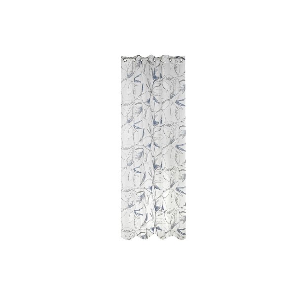 Κουρτίνα DKD Home Decor Γκρι Μπλε Μέταλλο πολυεστέρας Λευκό (140 x 270 cm)