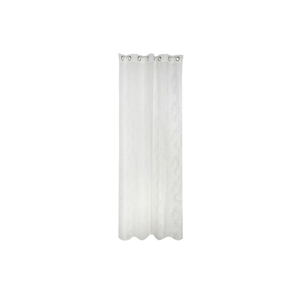 Κουρτίνα DKD Home Decor Μέταλλο πολυεστέρας Λευκό (140 x 270 cm)