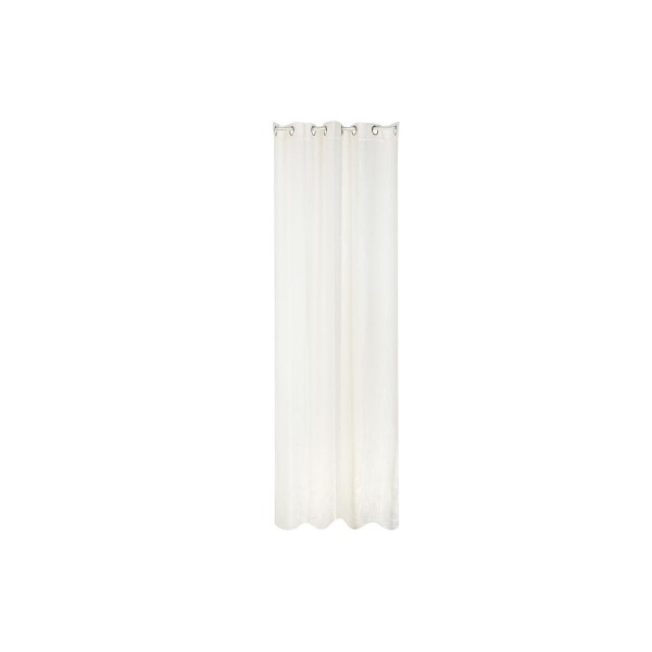 Κουρτίνα DKD Home Decor Μέταλλο πολυεστέρας Λευκό (140 x 270 cm)