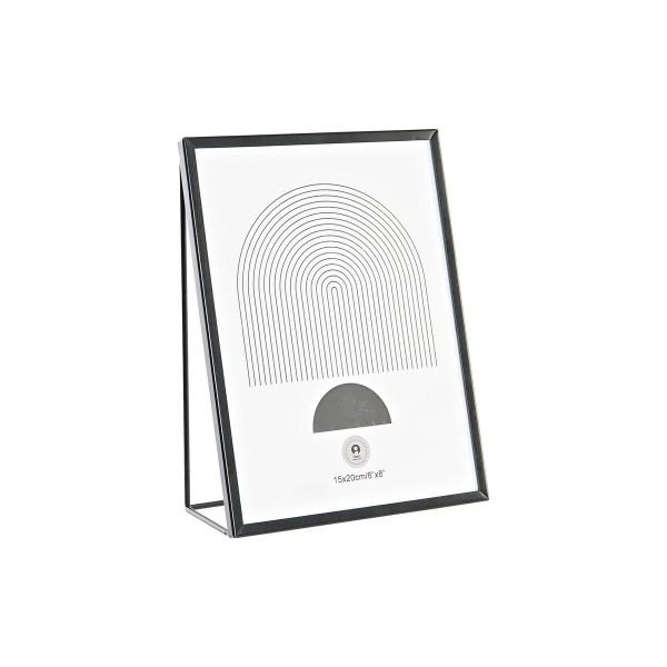 Κορνίζα DKD Home Decor Κρυστάλλινο Μαύρο Μέταλλο (15,5 x 6 x 20,5 cm)