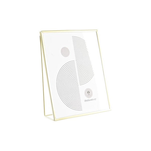 Κορνίζα DKD Home Decor Κρυστάλλινο Χρυσό Μέταλλο (20,5 x 6 x 25,5 cm)
